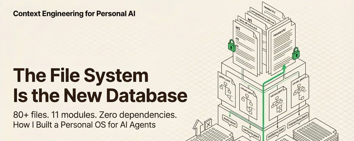 The File System Is the New Database: How I Built a Personal OS for AI Agents thumbnail