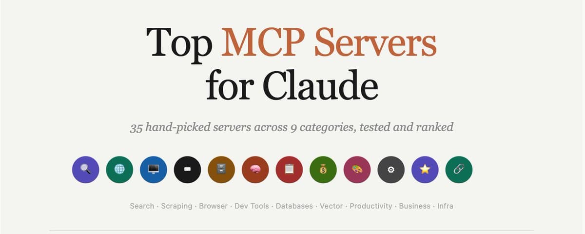 Top MCP Servers That Turn Claude Into a Productivity Machine thumbnail