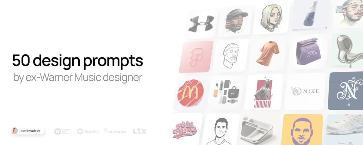 50 design prompts from ex-Warner designer (Nano Banana Pro) thumbnail