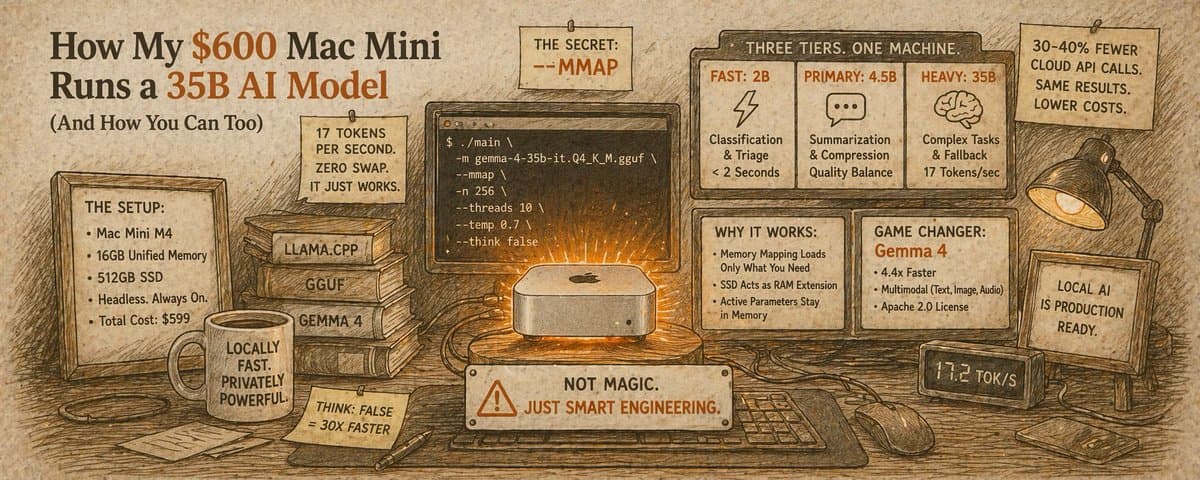 How my $600 Mac Mini Runs a 35B AI Model thumbnail