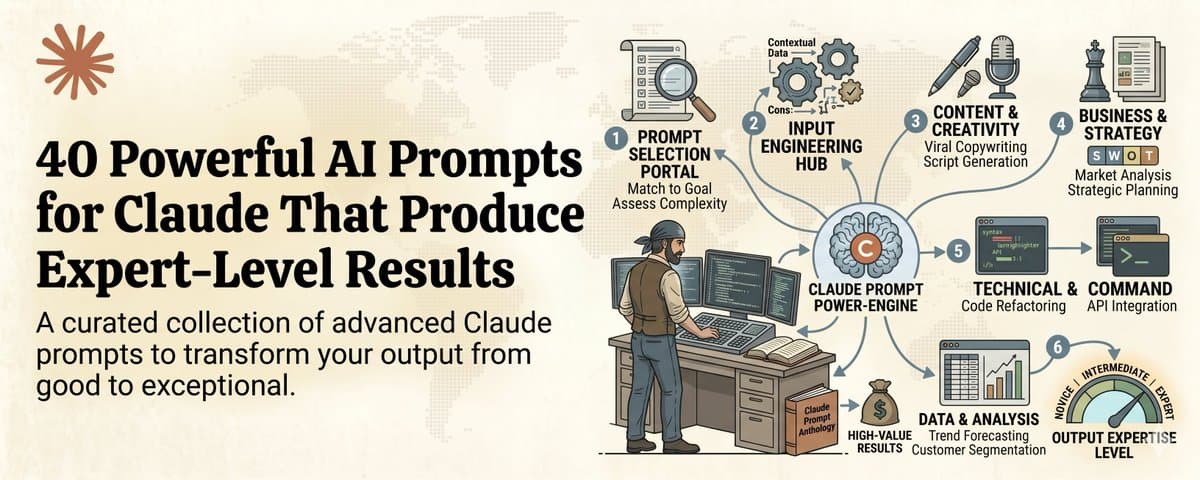40 Powerful AI Prompts for Claude That Produce Expert-Level Results thumbnail