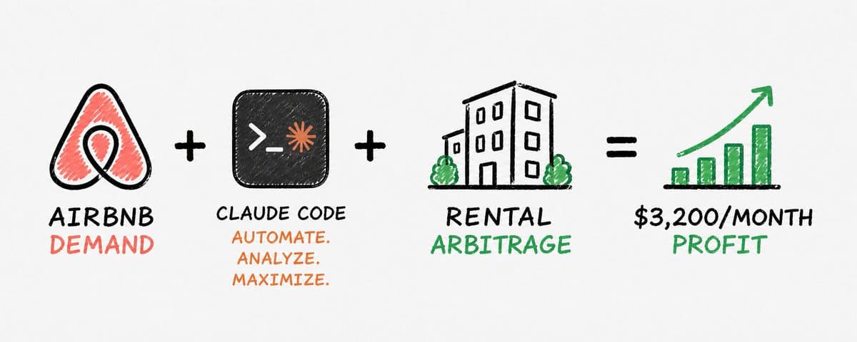 A guy I know makes $3,200/month from Airbnb. He doesn't own property. Claude just finds the deals thumbnail