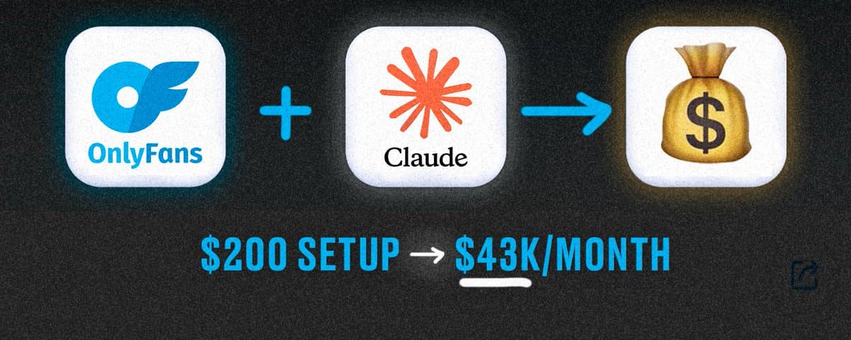 OnlyFans + Claude Code = $43,000 in 30 days. No camera. No team. The 4-file system runs alone thumbnail