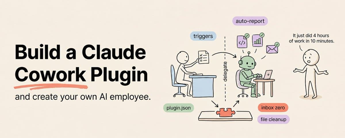 How to Build a Claude Cowork Plugin & Create Your Own AI Employee (Full Course) thumbnail