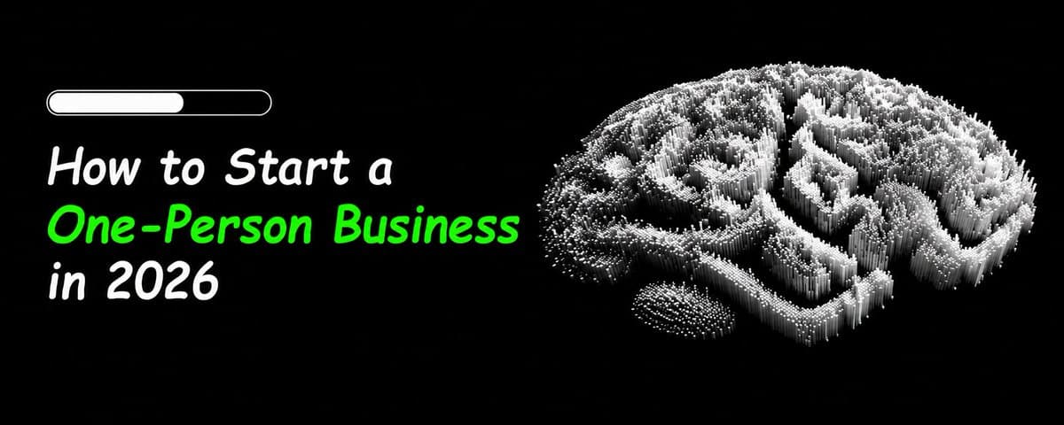 How to start a one-person business in 2026 with AI thumbnail